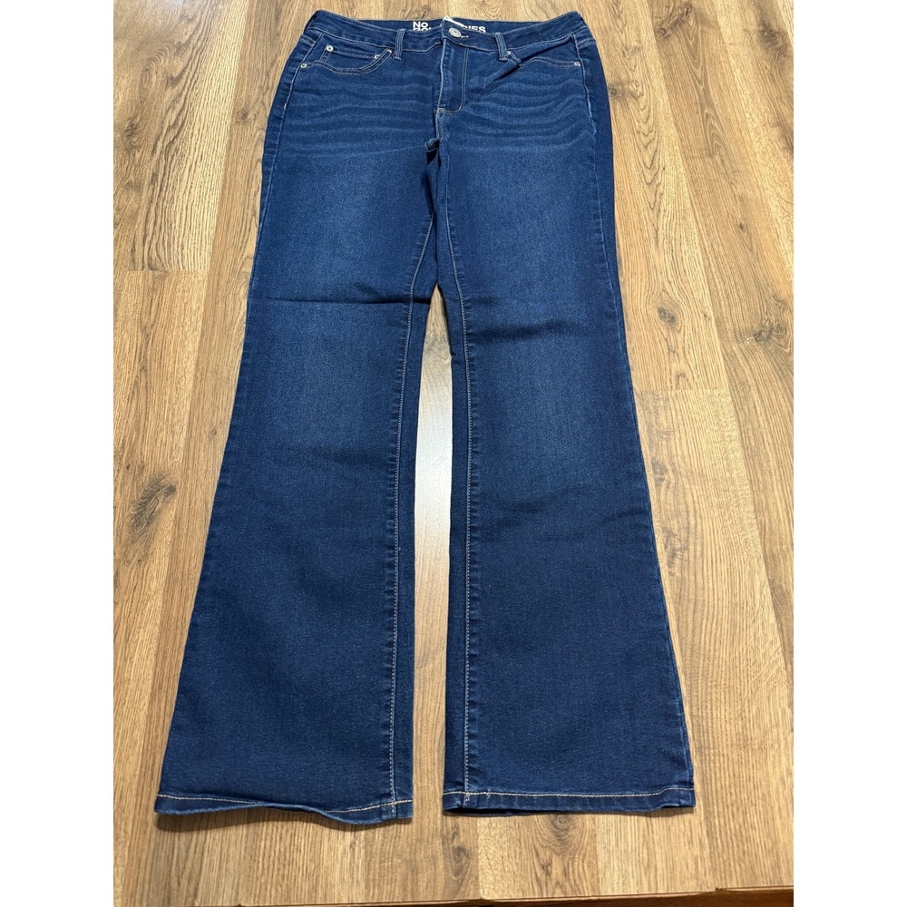 No Boundaries Jeans Women Size 12 Blue Denim Flare High Rise Stretch